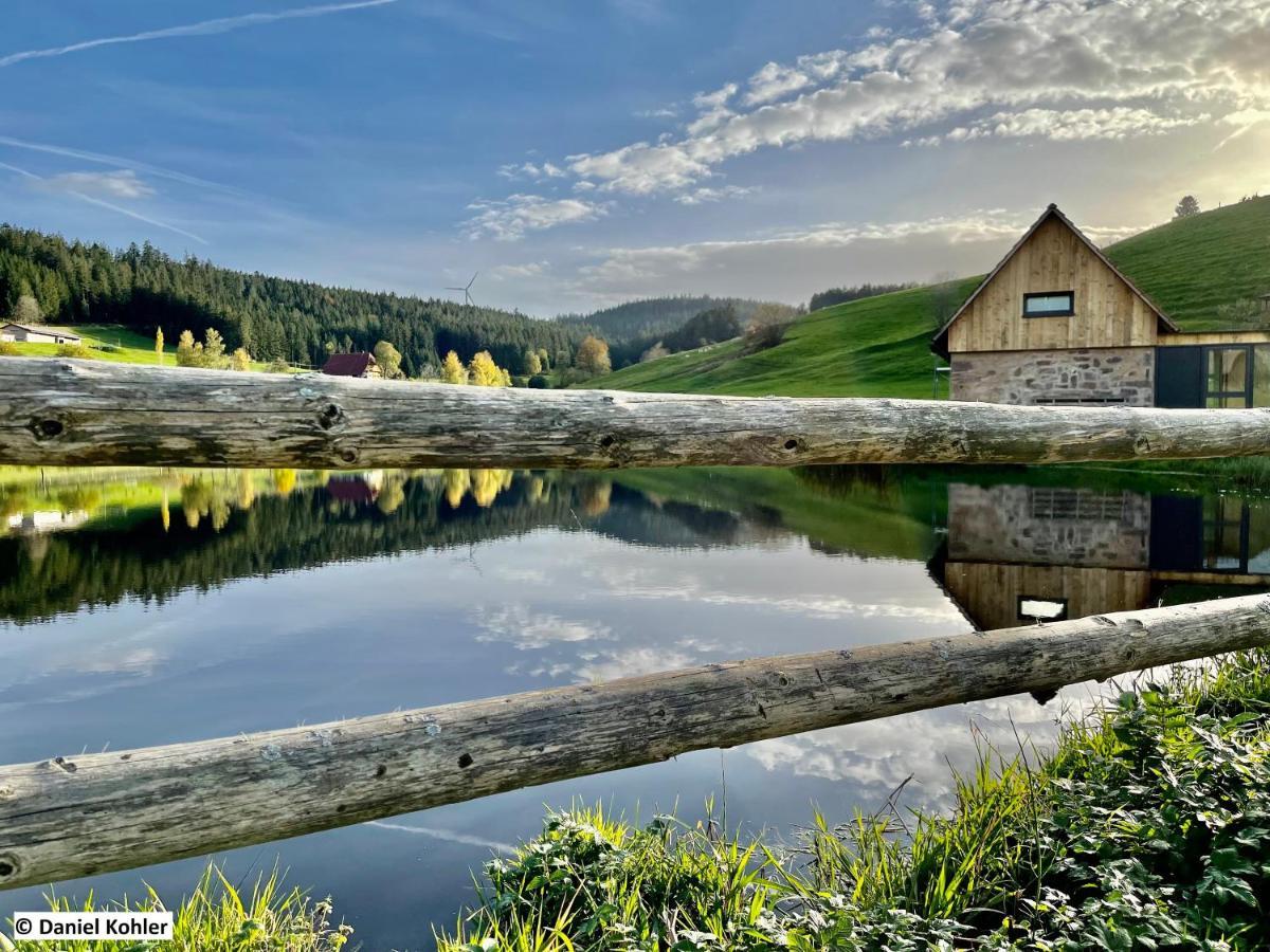 Вилла Ferienhaus Im Schwarzwald Am See "Backhaeusle" Хорнберг Экстерьер фото