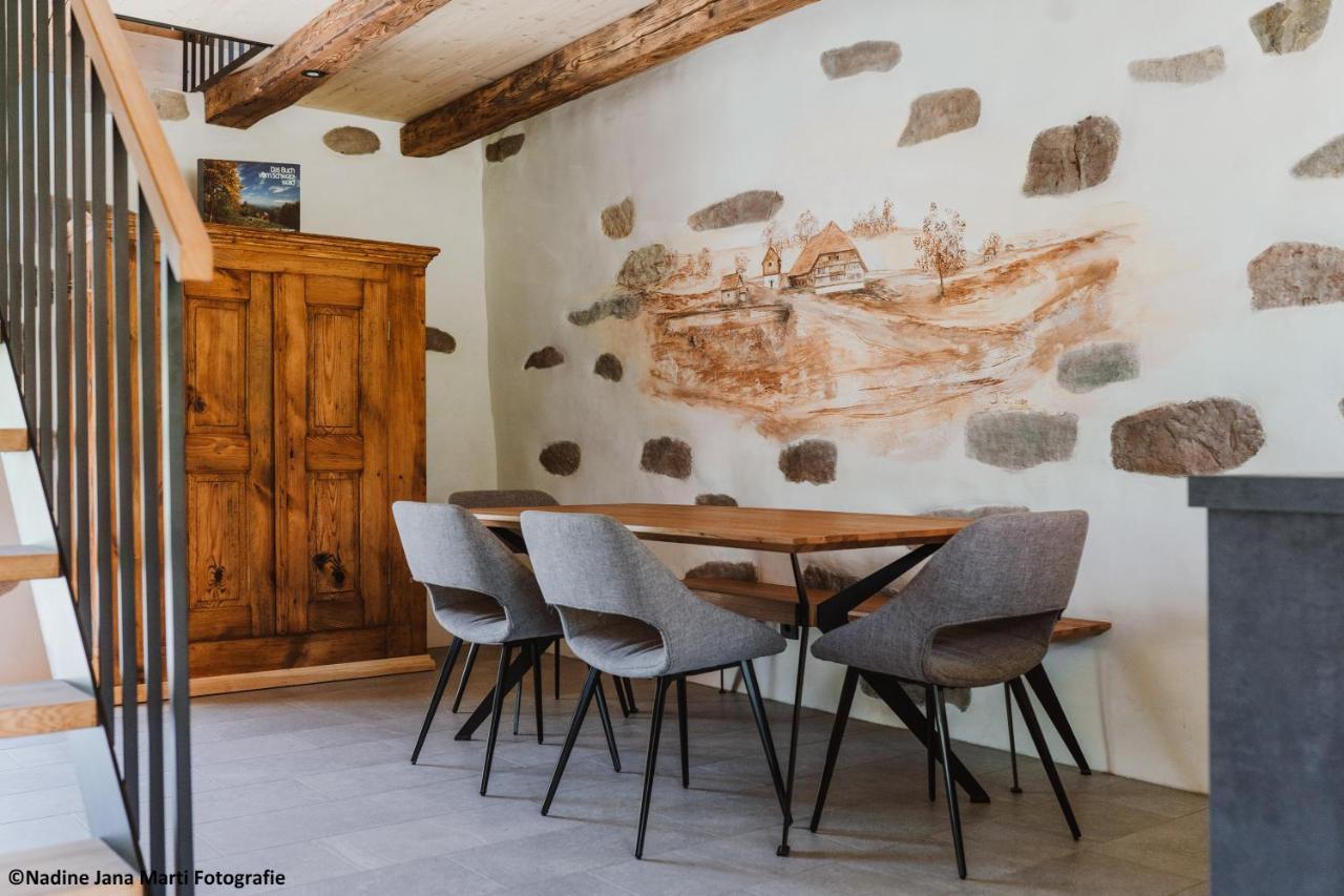 Вилла Ferienhaus Im Schwarzwald Am See "Backhaeusle" Хорнберг Экстерьер фото